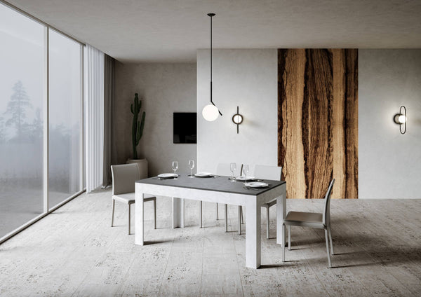Tavolo Allungabile 160-220x90x77 cm Bibi Mix Antracite Spatolato online