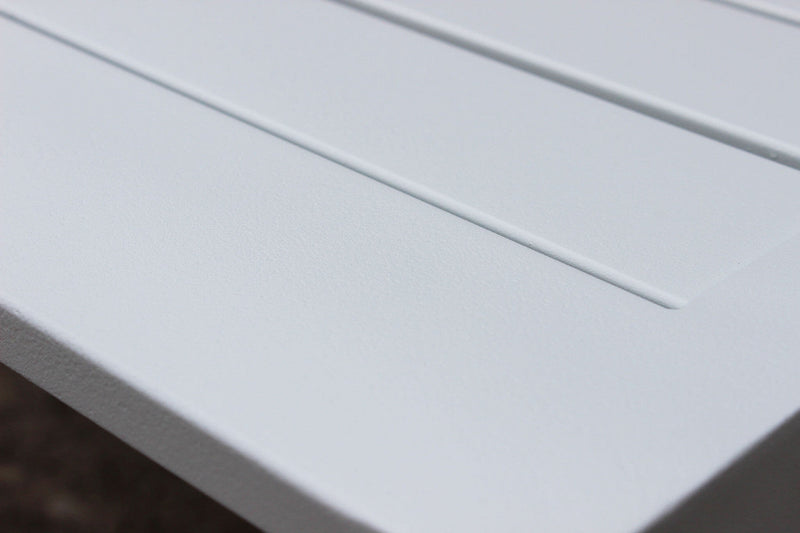 Salotto Angolare Surabaya con Cuscini in Alluminio Bianco