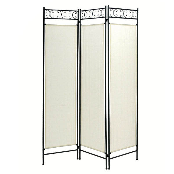 acquista Séparateur en fer 3 portes 120H180cm Toile noire