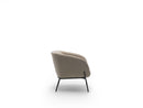 Poltrona da Salotto o da Camera Sherry 75x74x69 cm in Velluto Beige