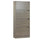 Scarpiera 4 ante 63x150x24 cm in Legno Melaminico Rovere Grigio
