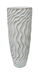 Vaso Alto 35x90x35 cm in Poliresina Bianco