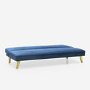 Divano Letto Clic Clac 180x81x77 cm in Tessuto Blu