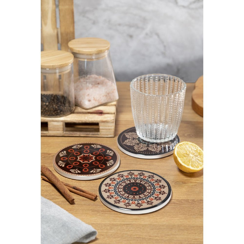 Set 6 Sottobicchieri Ø10 cm  in Ceramica VdE Tivoli 1996 Shiraz