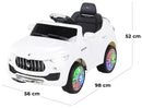 Macchina Elettrica per Bambini 12V con Licenza Maserati Levante Deluxe Bianca