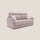 Canapé lit 2 places 176x102x97 cm en tissu rose