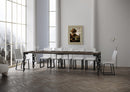Consolle Allungabile 90-300x40x77 cm in Nobilitato Marrone