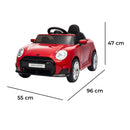 Macchina Elettrica per Bambini Licenza Ufficiale Mini Cooper S Cabrio 12V Sedili in Pelle e Telecomando Rosso