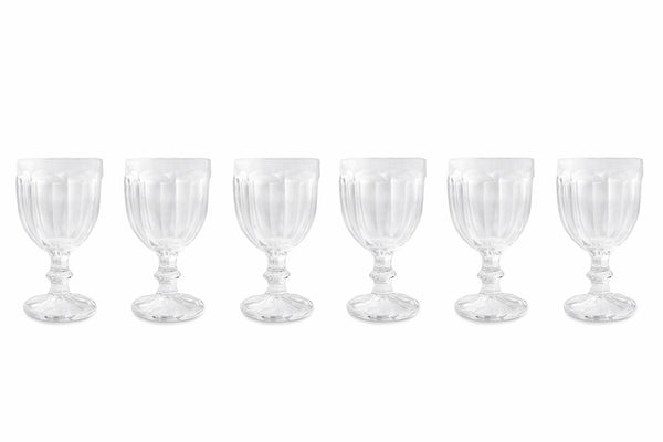 Set de 6 Verres Château Transparent VdE Tivoli 1996 Ø9x16 cm prezzo