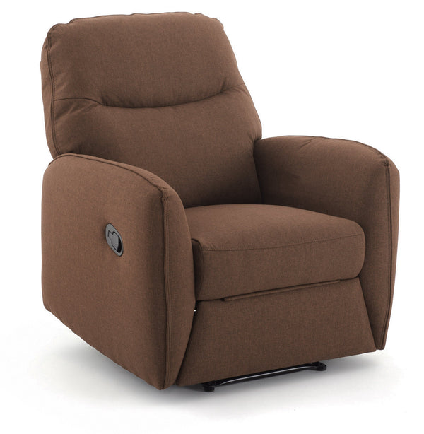 Fauteuil Relax Inclinable Manuel en Tissu Kube Brun sconto