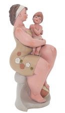 Donnina Positano con Figlio in Braccio 10x9,4x23,2 cm in Resina