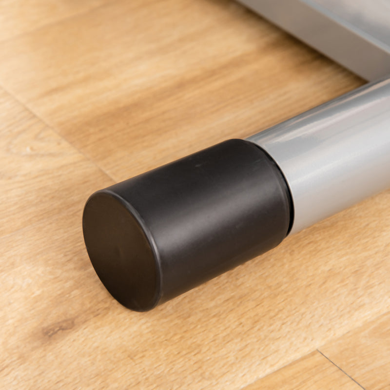 Stepper con Monitor LCD 55x53x118-128 cm in Acciaio e ABS Nero   