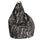 Fauteuil poire noir Big City Pouf d'Avalli en polyester