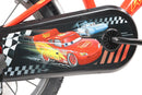 Bicicletta per Bambini 16" Disney Cars Freni Caliper e Stabilizzatori in Acciaio Hi-Ten Rosso