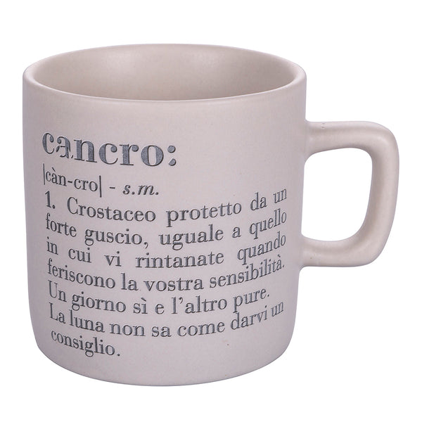 prezzo Tasse à café Zodiac "cancer" Ø6x6,5 cm en Bone China VdE Tivoli 1996 Beige