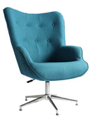 Poltrona 66x73x98/110 cm in Tessuto Silver/Blu