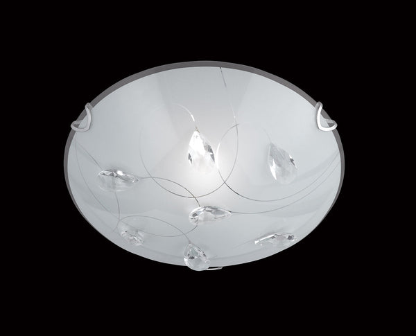 prezzo Plafoniera da Interno Attacco E27 in Metallo Cromo