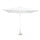 Joli Parasol de Jardin 2x3m en Aluminium Blanc