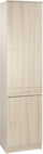Armoire 2 Portes 1 Tiroir 46x183x34 cm Orme Clair