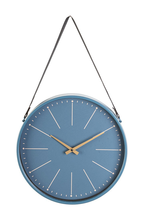Orologio da Parete 40x6x66 cm in Legno Timely Blu sconto