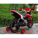 Moto Motocicletta Elettrica per Bambini 6V Kidfun Motocross Verde