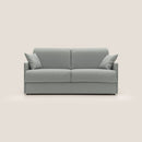 Divano Letto 3 Posti 189x96x96 cm Evans in Tessuto Grigio