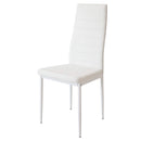 Set 6 Sedie 42x40x82 cm in Similpelle Bianco
