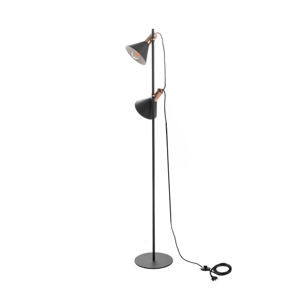 Lampada da Terra 25x25xH147 cm in Metallo Hadar Nero prezzo