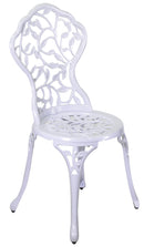 Set Tavolo e 2 Sedie da Giardino in Alluminio Volterra Bianco