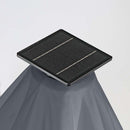 Ombrellone da Giardino Decentrato con Led 3x3m Roma Light grigio