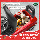 Macchina Cavalcabile per Bambini 65,5x28x42 cm Licenza Land Rover con Clacson e Spazio Portaoggetti Rosso      