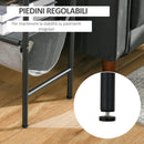 Tavolino 60x28x53 cm con Mensola Rimovibile Bianca