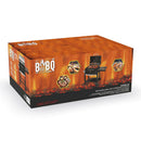 Barbecue a Carbone Carbonella 116x56x109 cm con Coperchio e Ruote in Acciaio Nero      