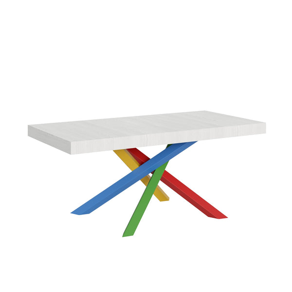 sconto Tavolo Allungabile 180-440x90x77 cm Volantis Bianco Frassino
