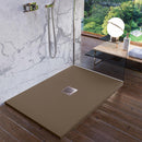 Piatto Doccia in Pietra 80x120 cm Bonussi Ardesia Stone Central Marrone Seconda Scelta