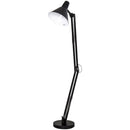 Lampada da Terra con Paralume E27 63x31,5x91-182 cm in Metallo  Nera