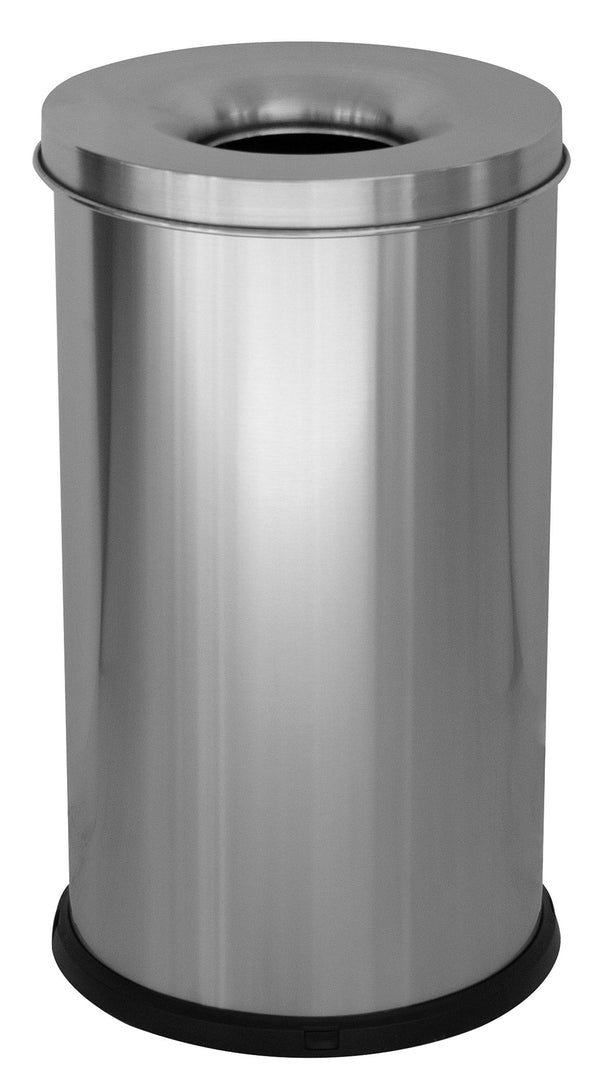 Pattumiera Gettacarte Ø31xh60 cm Autoestinguente in Acciaio Inox Argento acquista