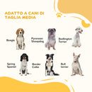 Cancelletto per Cani a 3 Pannelli Pieghevoli 206x120 cm Doppio Blocco in Acciaio e Plastica Bianco  