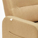 Poltrona Relax Reclinabile Manuale 62x71x100 cm in Tessuto Beige