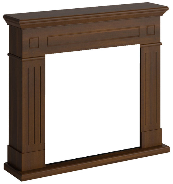 Cadre de Cheminée en Bois MDF 110x94,9x24,9 cm Tagu Larsen Noyer Précieux prezzo