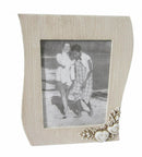 Portafoto 12x17 Shabby Chic Onda 18,5x2,5x24,5 h cm in MDF Tortora