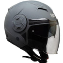 Casco Jet per Scooter Visiera Lunga CGM Illinois 129A Grigio Opaco XS - (53-54 cm)