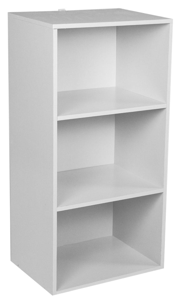 Bibliothèque Modulaire 3 Étagères 40x29,5x80 cm en Bois Blanc acquista