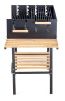 Barbecue a Carbone  Carbonella 118x56x92 cm in Acciaio con Ruote Gaucho