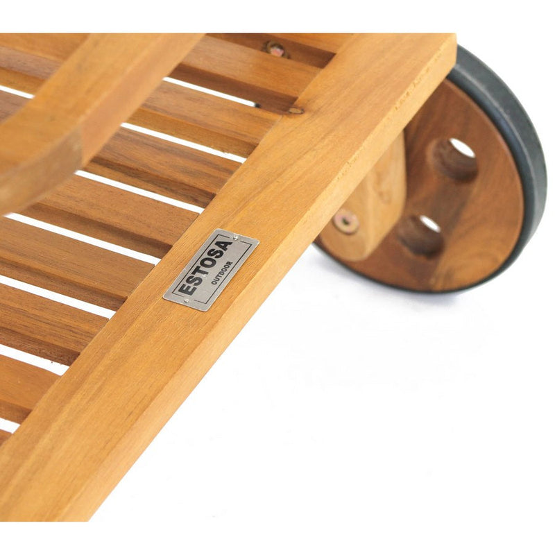 Carrello da cucina portavivande con vassoio 47,5x72xH79 cm in legno Tristan