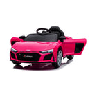 Macchina Elettrica per Bambini 12V Licenza Ufficiale Audi R8 New Spyder con Telecomando e Sedile in pelle Rosa