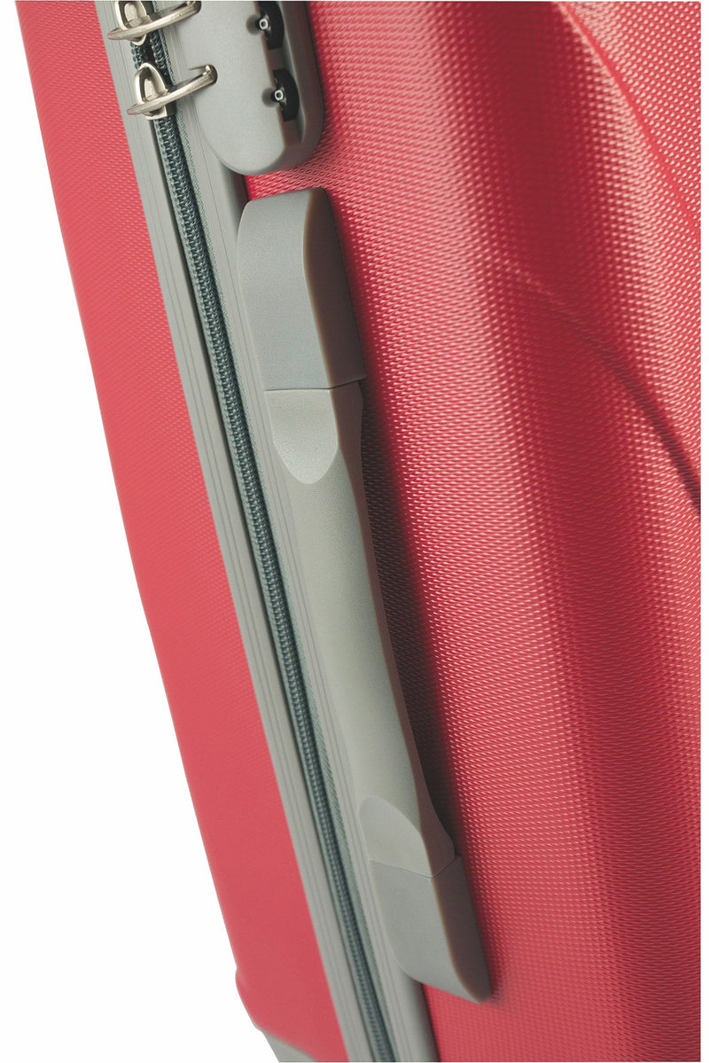 Trolley Valigia Bagaglio a Mano Rigida in ABS 4 Ruote Soriani Rossa