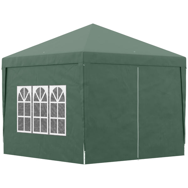 Gazebo Pieghevole 3x3m in Acciaio e tessuto Oxford Verde prezzo
