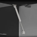 Pistone a Gas per Ante a Ribalta Forza 5 Kg Corsa 100 mm Grigio Metallizzato 10 Pezzi Emuca