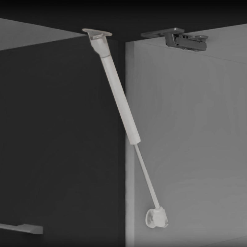 Pistone a Gas per Ante a Ribalta Forza 5 Kg Corsa 100 mm Grigio Metallizzato 10 Pezzi Emuca